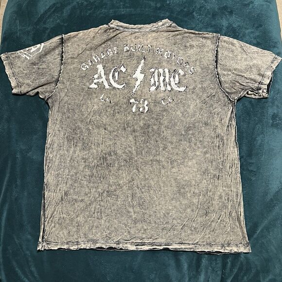 2011 Affliction Reversible Live Fast " Seek And Destroy" T-Shirt Men's Size 3XL - Picture 6 of 7